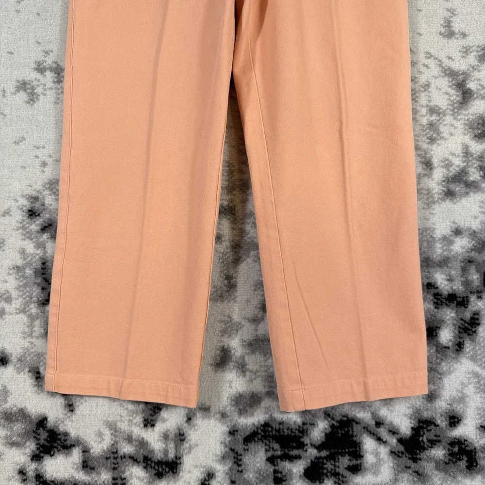 St John Sport Marie Gray Pants Womens Size 4 Light Orange‎ Straight Stretch